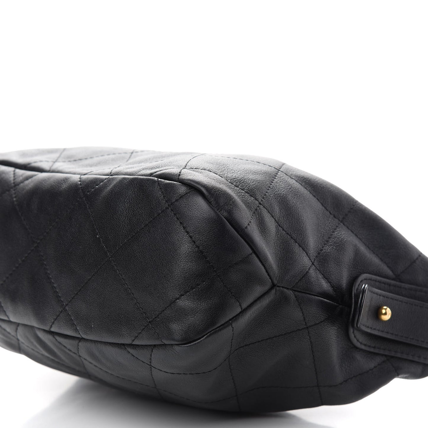 Calfskin Quilted Daily Hobo Black