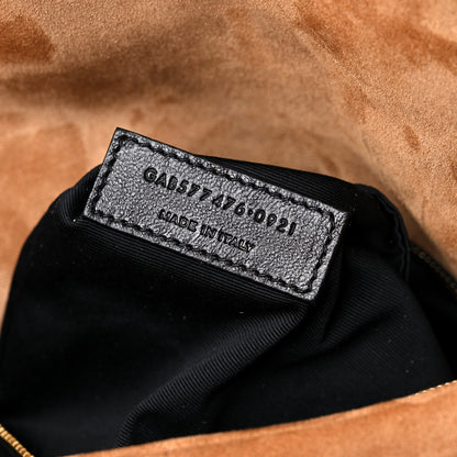 Saint Laurent Suede Calfskin Quilted Small Loulou Puffer Monogram Chain Satchel Cinnamon 7 of 10