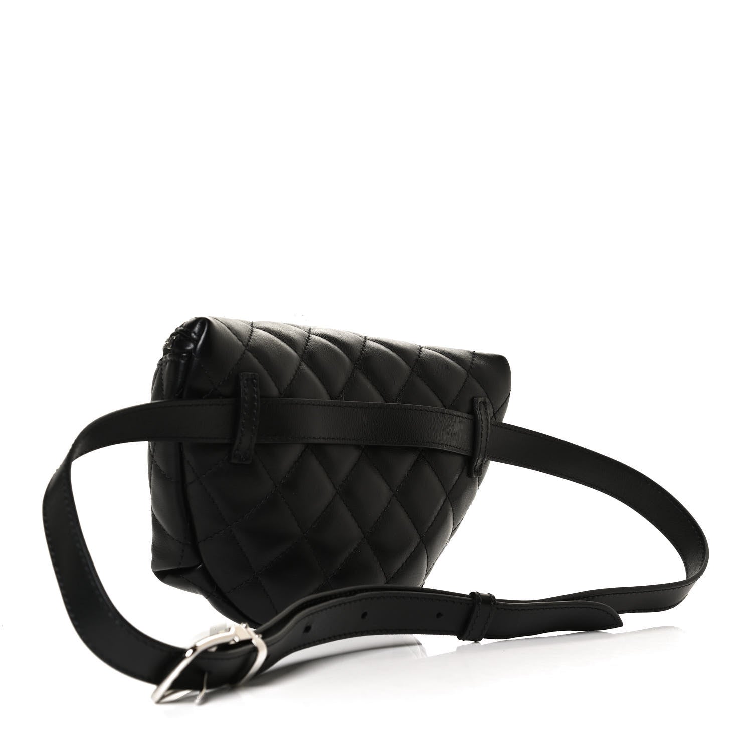 Chanel Lambskin Quilted Waist Belt Bag Black 3 of 12