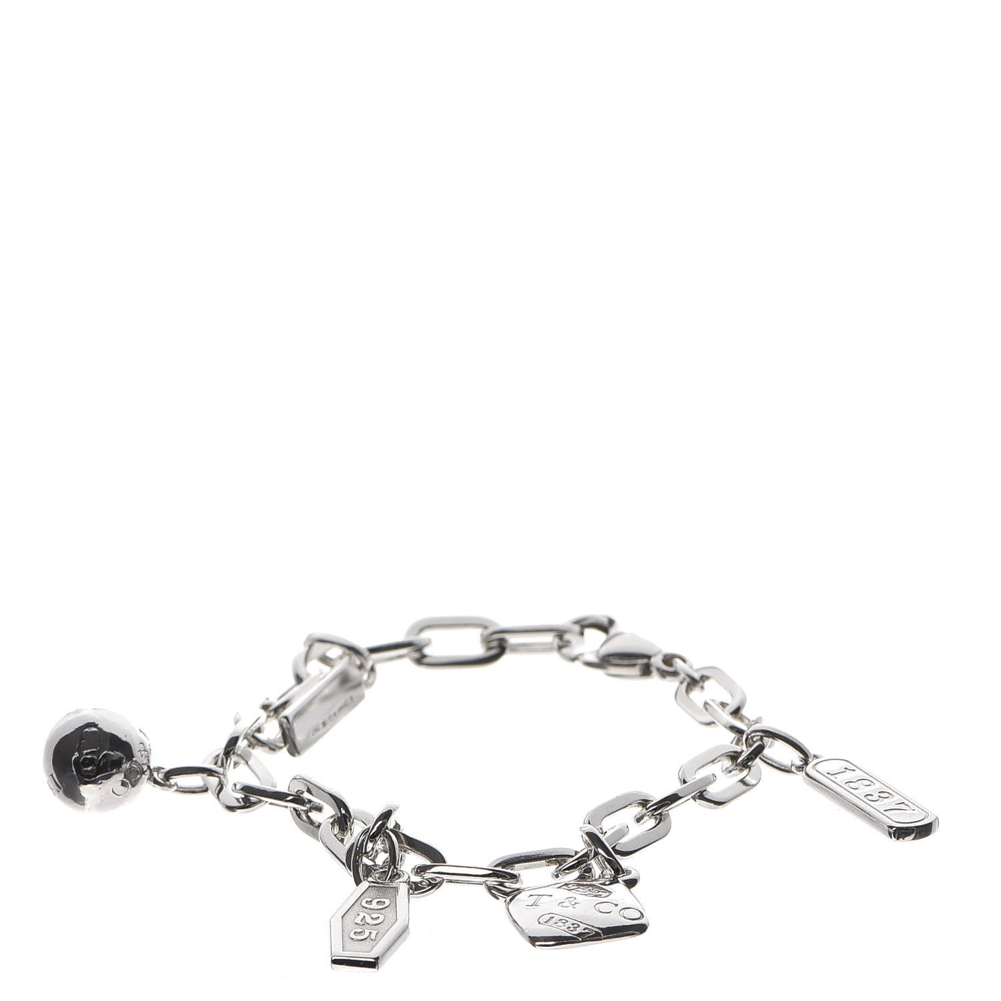 Sterling Silver 1837 Charm Bracelet