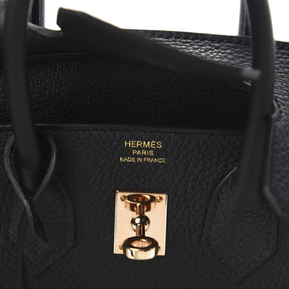 Hermes Togo Birkin 25 Black 8 of 11