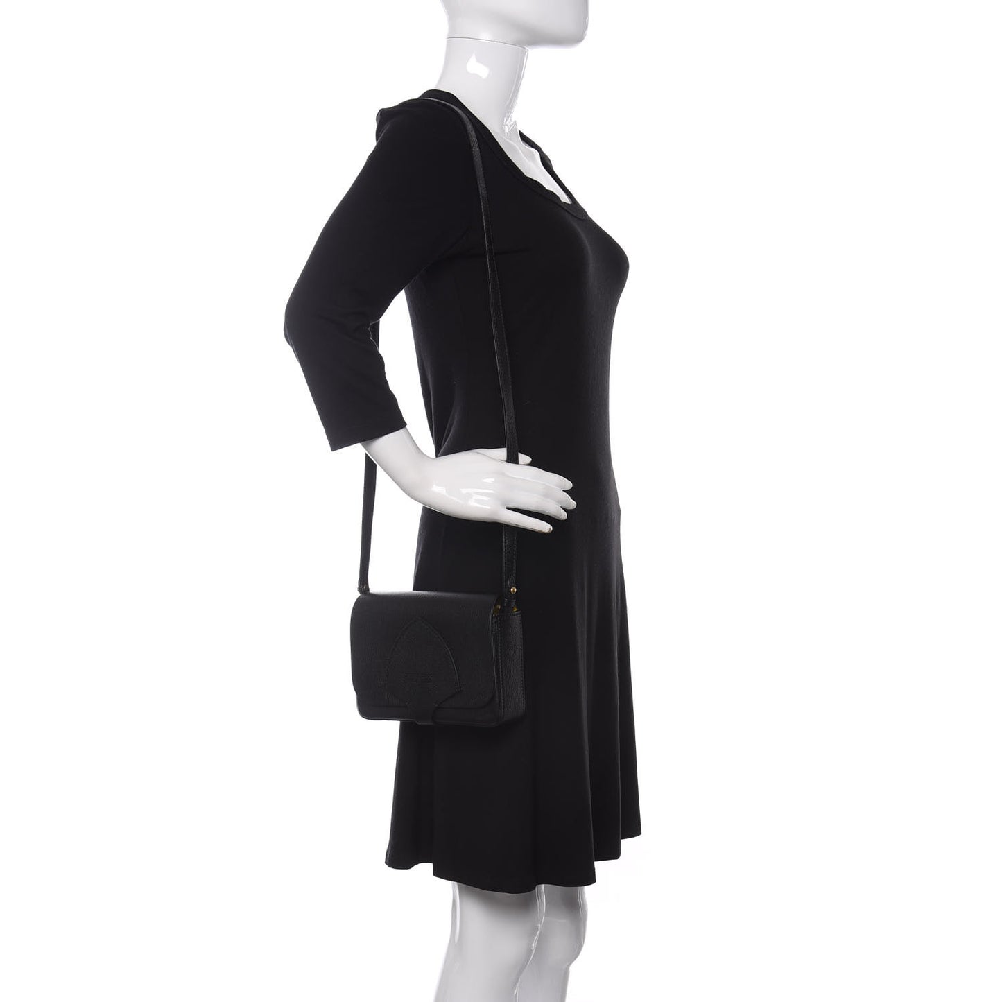 Goatskin Hampshire Crossbody Black