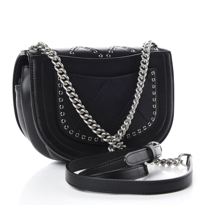 Chanel Calfskin Coco Eyelets Small Flap Bag Black 3 of 9