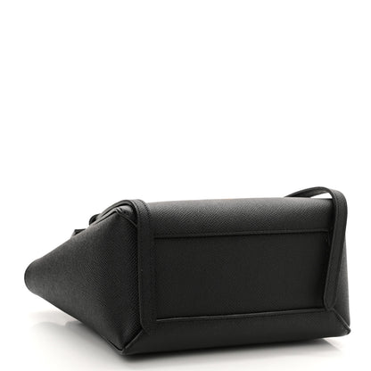 Celine Grained Calfskin Nano Belt Bag Black 4 of 9