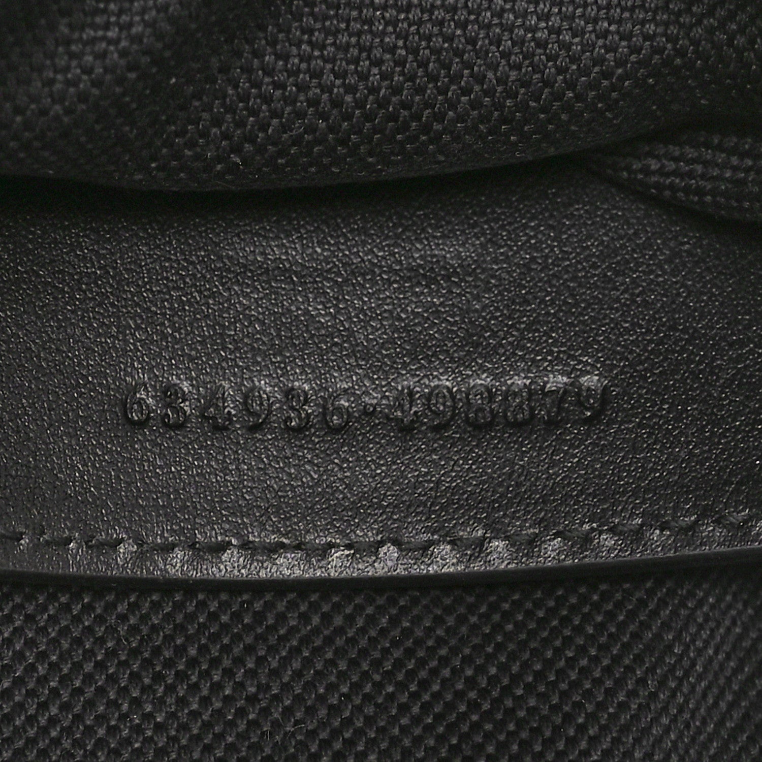 Gucci Calfskin Matelasse Monochrome Mini GG Marmont Chain Shoulder Bag Black 7 of 10