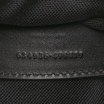 Gucci Calfskin Matelasse Monochrome Mini GG Marmont Chain Shoulder Bag Black 7 of 10