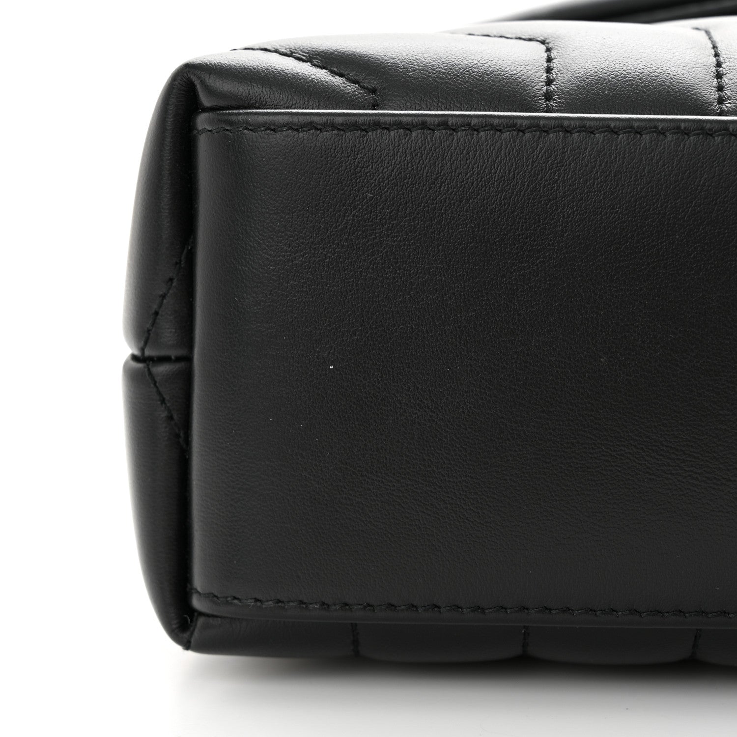 Saint Laurent Calfskin Y Quilted Monogram Small Loulou Chain Satchel Black 12 of 12