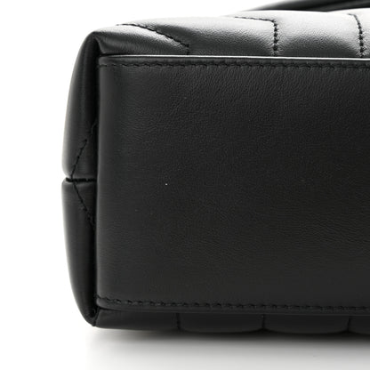 Saint Laurent Calfskin Y Quilted Monogram Small Loulou Chain Satchel Black 12 of 12