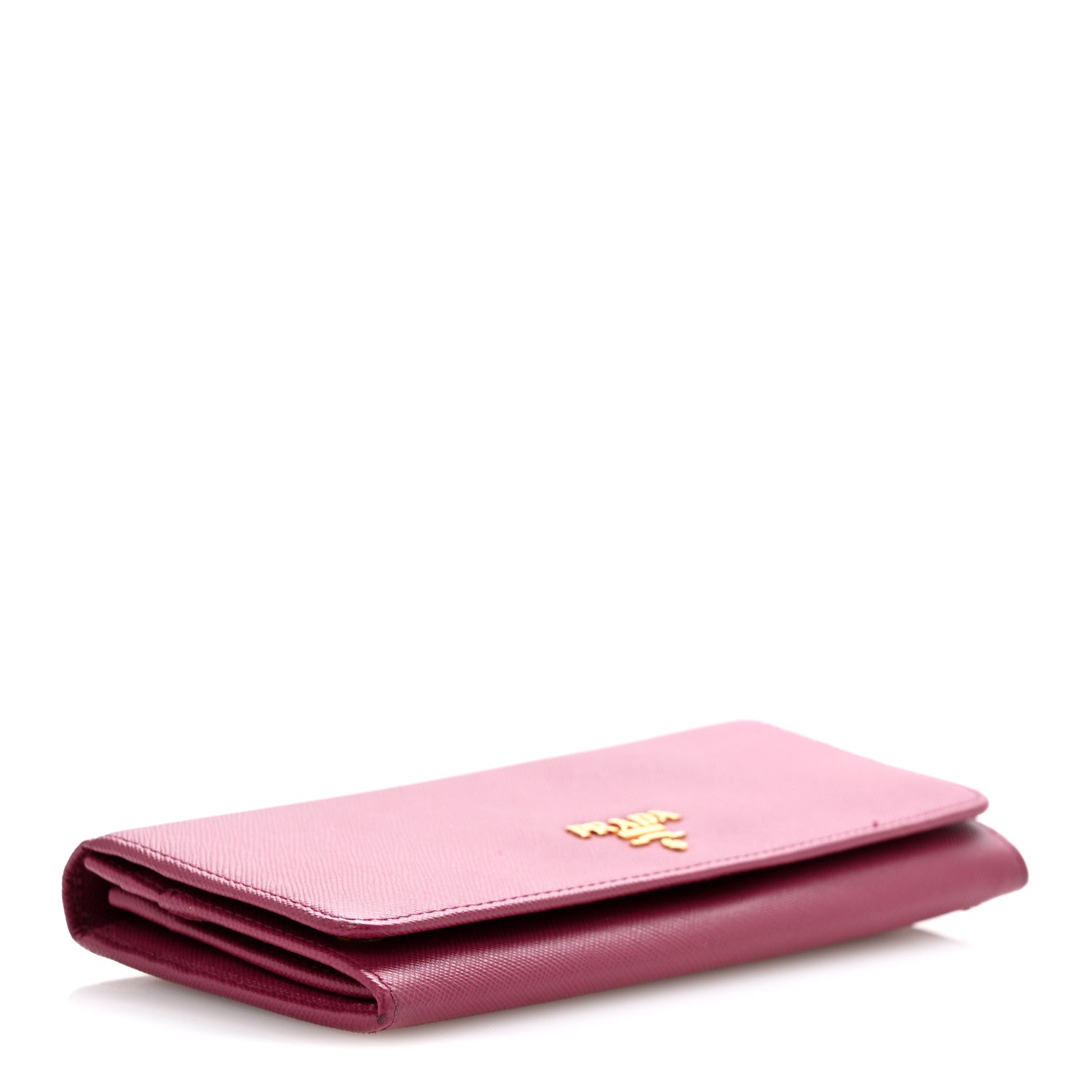 Prada Saffiano Metal Continental Flap Travel Wallet Ametista 4 of 10