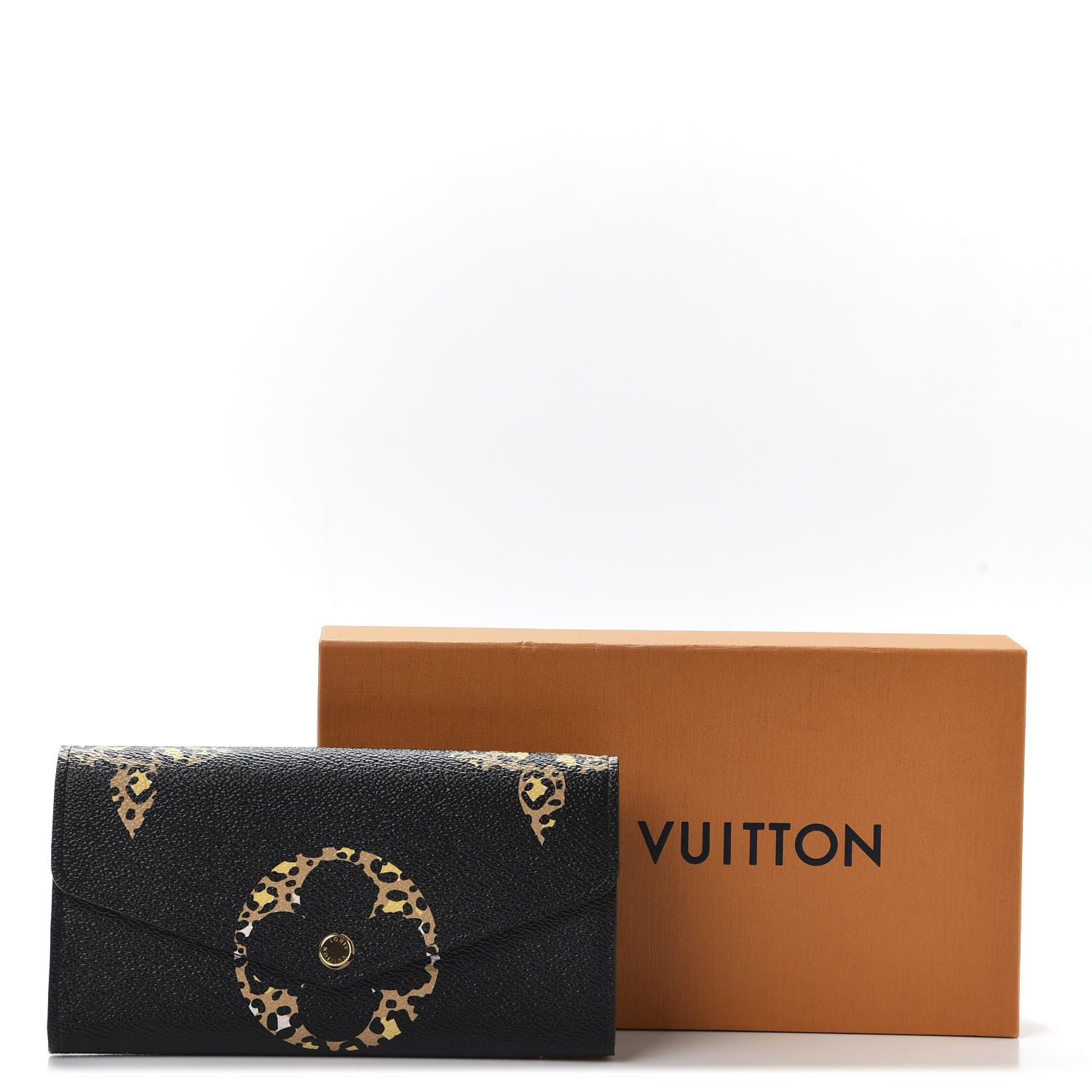 Louis Vuitton Monogram Giant Jungle Sarah Wallet Black 9 of 9