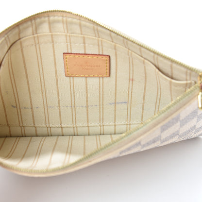 Louis Vuitton Damier Azur Neverfull MM GM Pochette 4 of 16
