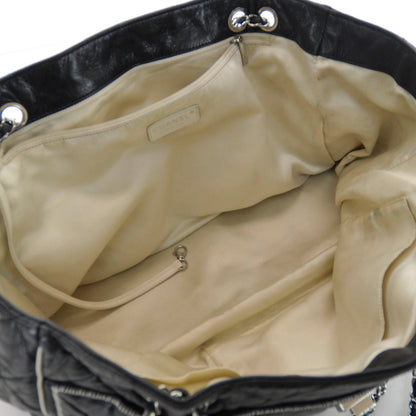 Chanel Lambskin Quilted East West Large Tote Black 6 of 8