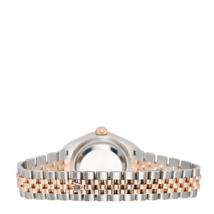 Rolex Stainless Steel 18K Everose Gold 28mm Oyster Perpetual Datejust Watch Chocolate 279171 3 of 5