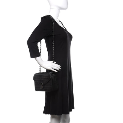 Celine Calfskin Quilted Medium C Bag Black 2 of 9