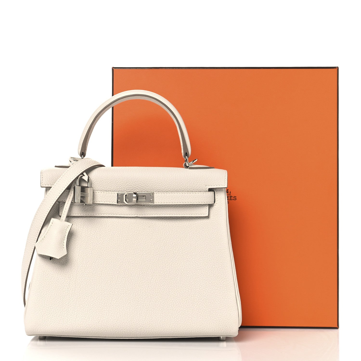 Hermes Togo Kelly Retourne 25 Gris Pale 15 of 15