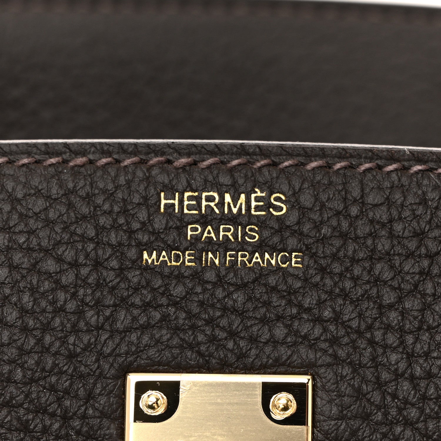 Hermes Togo Birkin 25 Bai Brun 6 of 10