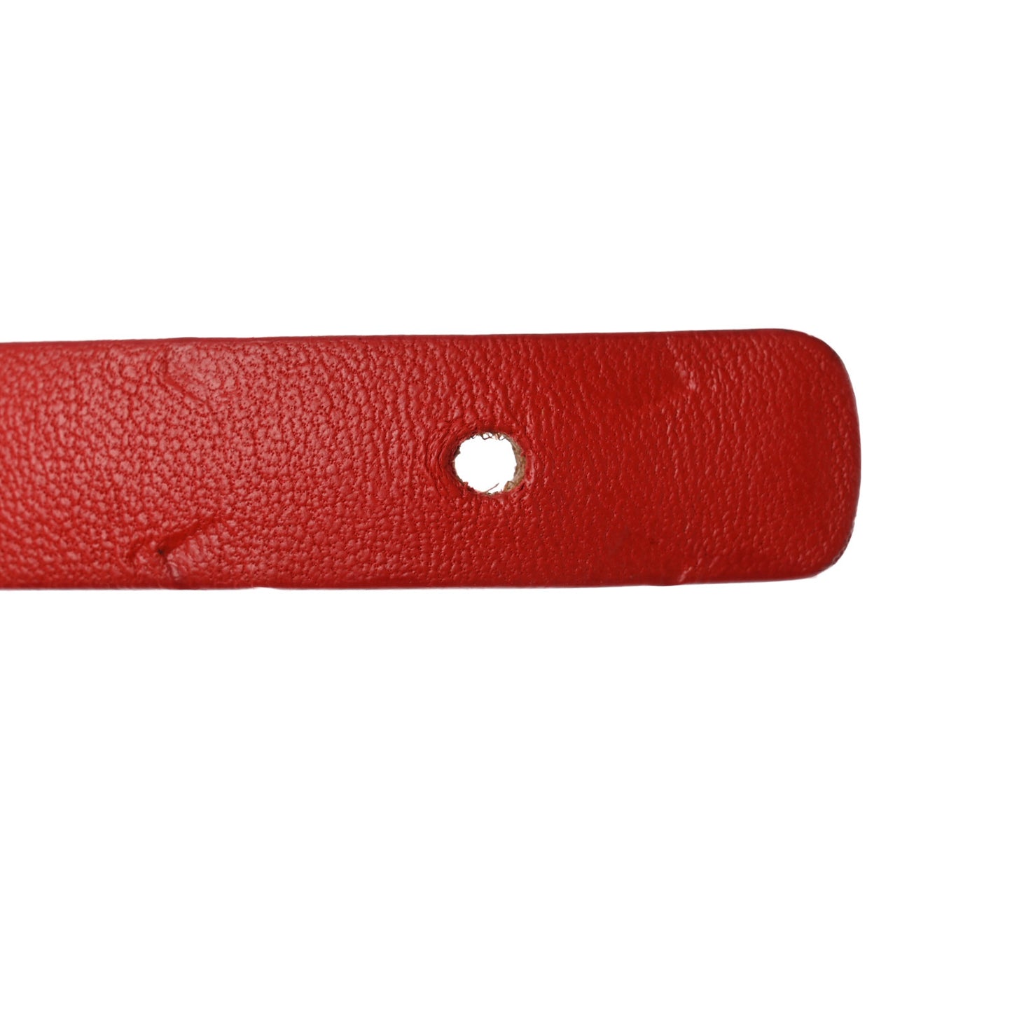 Calfskin Crystal CC Skinny Belt 80 32 Red