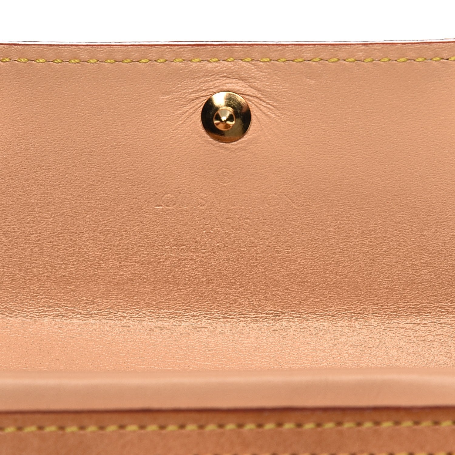 Louis Vuitton Monogram Cherry Blossom Porte-Monnaie Plat Coin Purse Brown 6 of 6