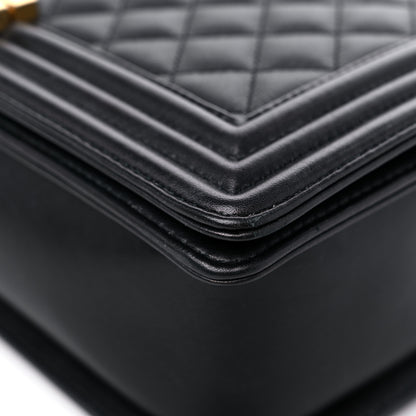 Chanel Calfskin Quilted New Medium Boy Flap Black 9 of 15