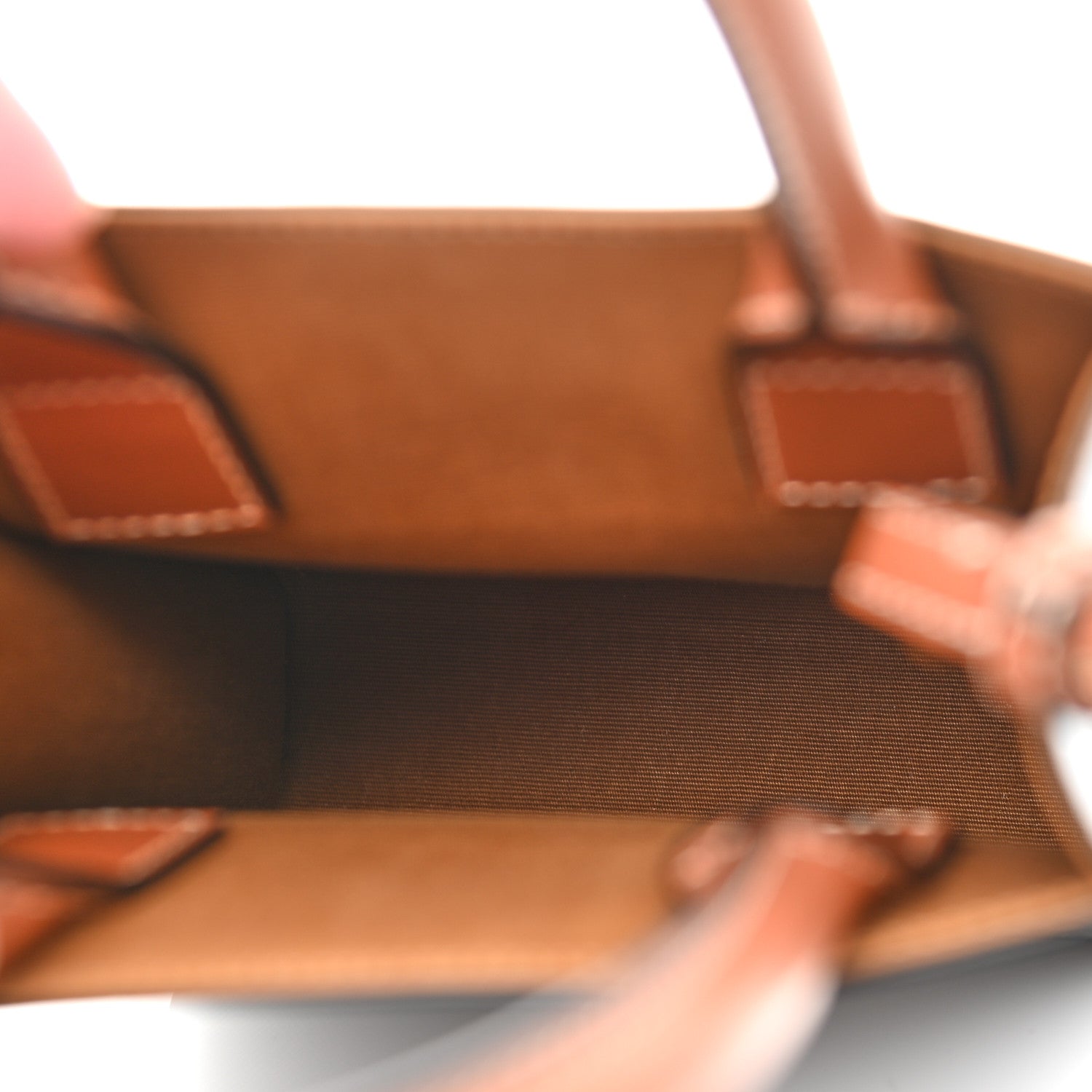 Celine Triomphe Canvas Calfskin Mini Vertical Cabas Tan 5 of 8
