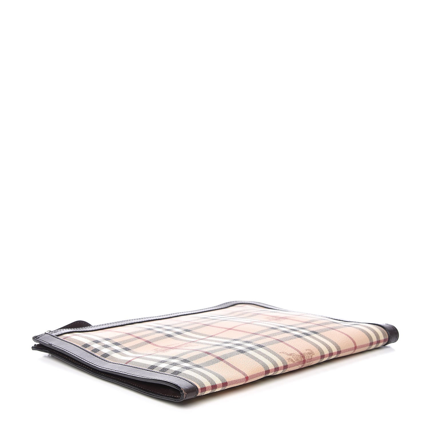 Burberry Haymarket Check Portfolio Case Chocolate 4 of 11