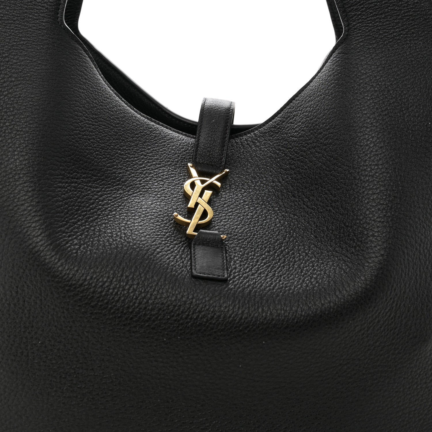 Saint Laurent Grained Deerskin Bea Tote Black 8 of 10
