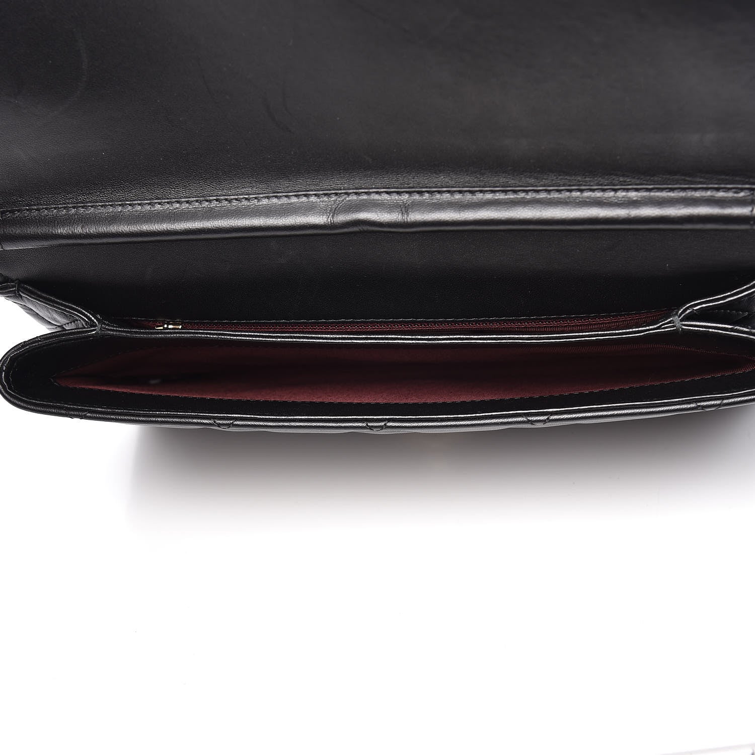 Chanel Lambskin Quilted Retro Label Clutch Black 5 of 16