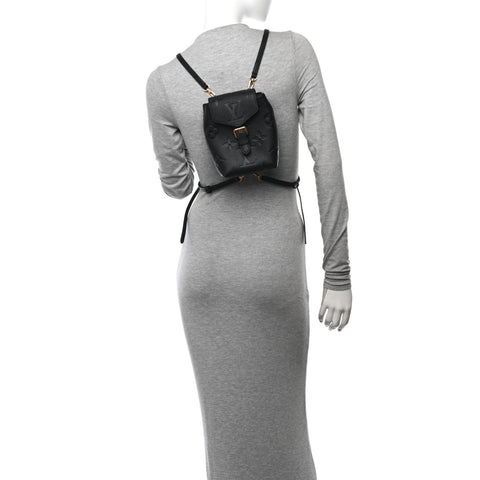Empreinte Monogram Giant Tiny Backpack Black