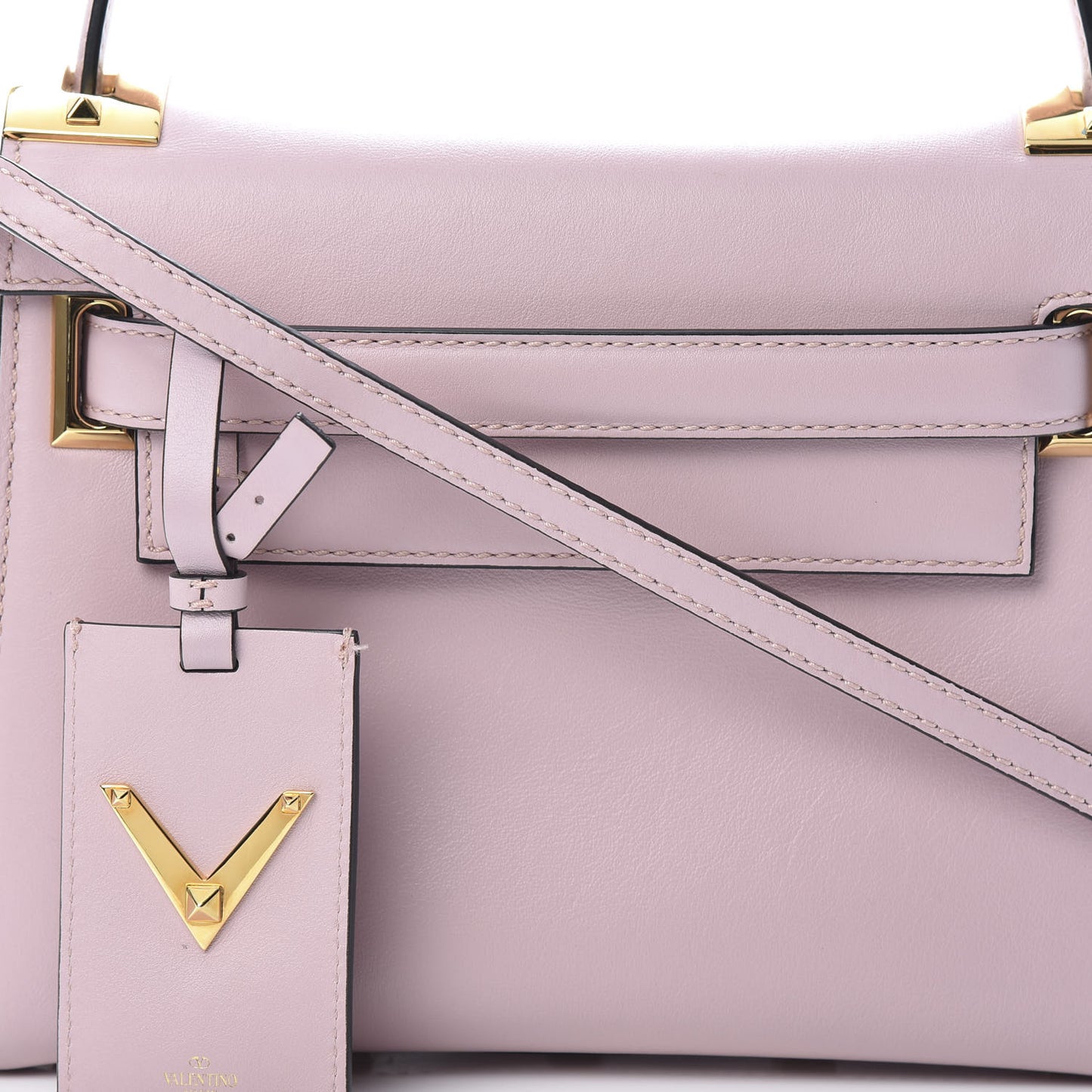 Vitello Small My Rockstud Frame Bag Water Rose