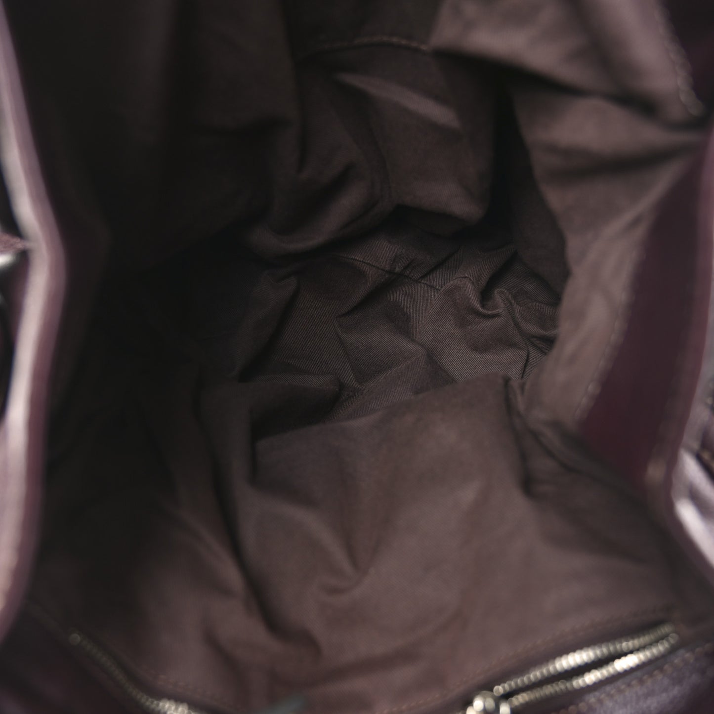 Grained Calfskin Paddington Tote Burgundy