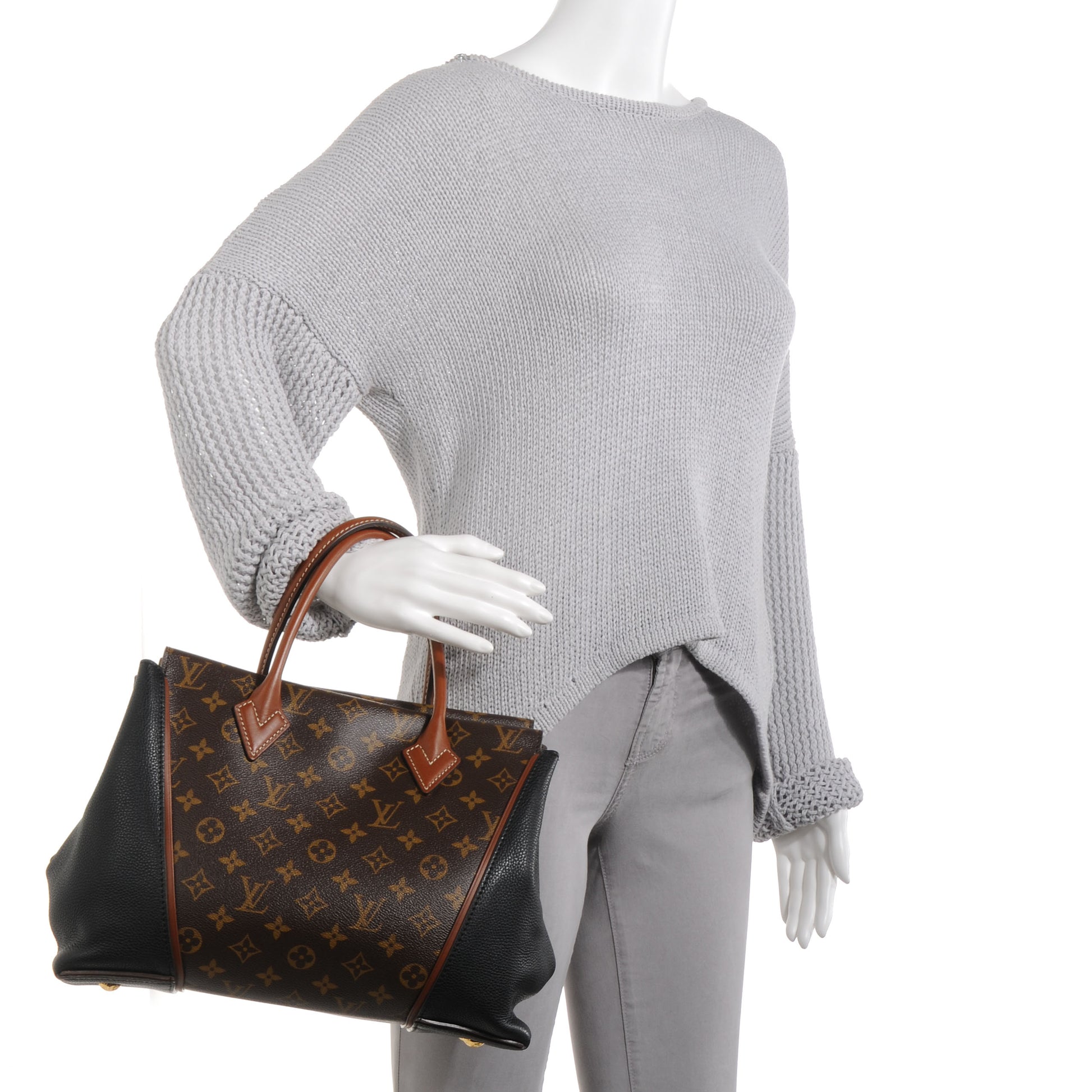 Louis Vuitton Monogram Tote W PM Black 2 of 8