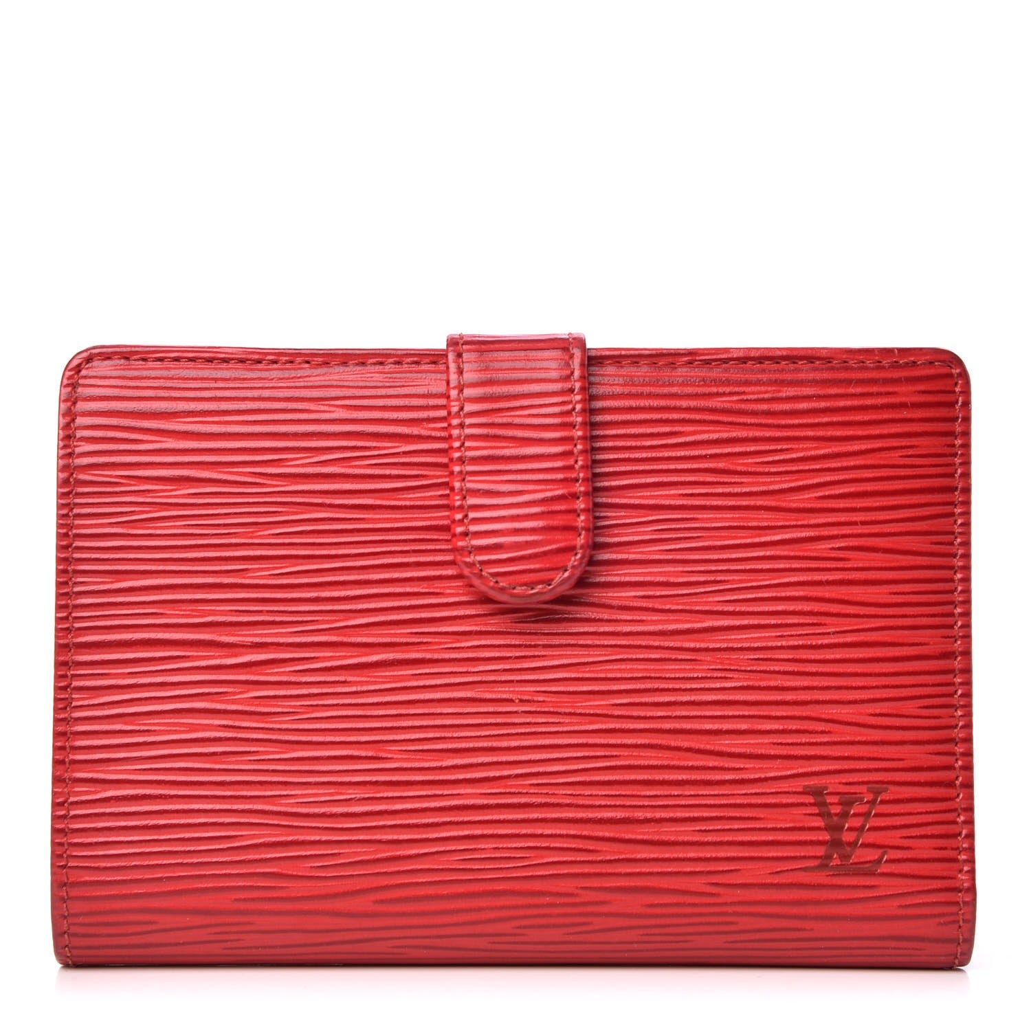Louis Vuitton Epi French Purse Wallet Castillan Red 1 of 8