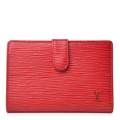 Louis Vuitton Epi French Purse Wallet Castillan Red 1 of 8