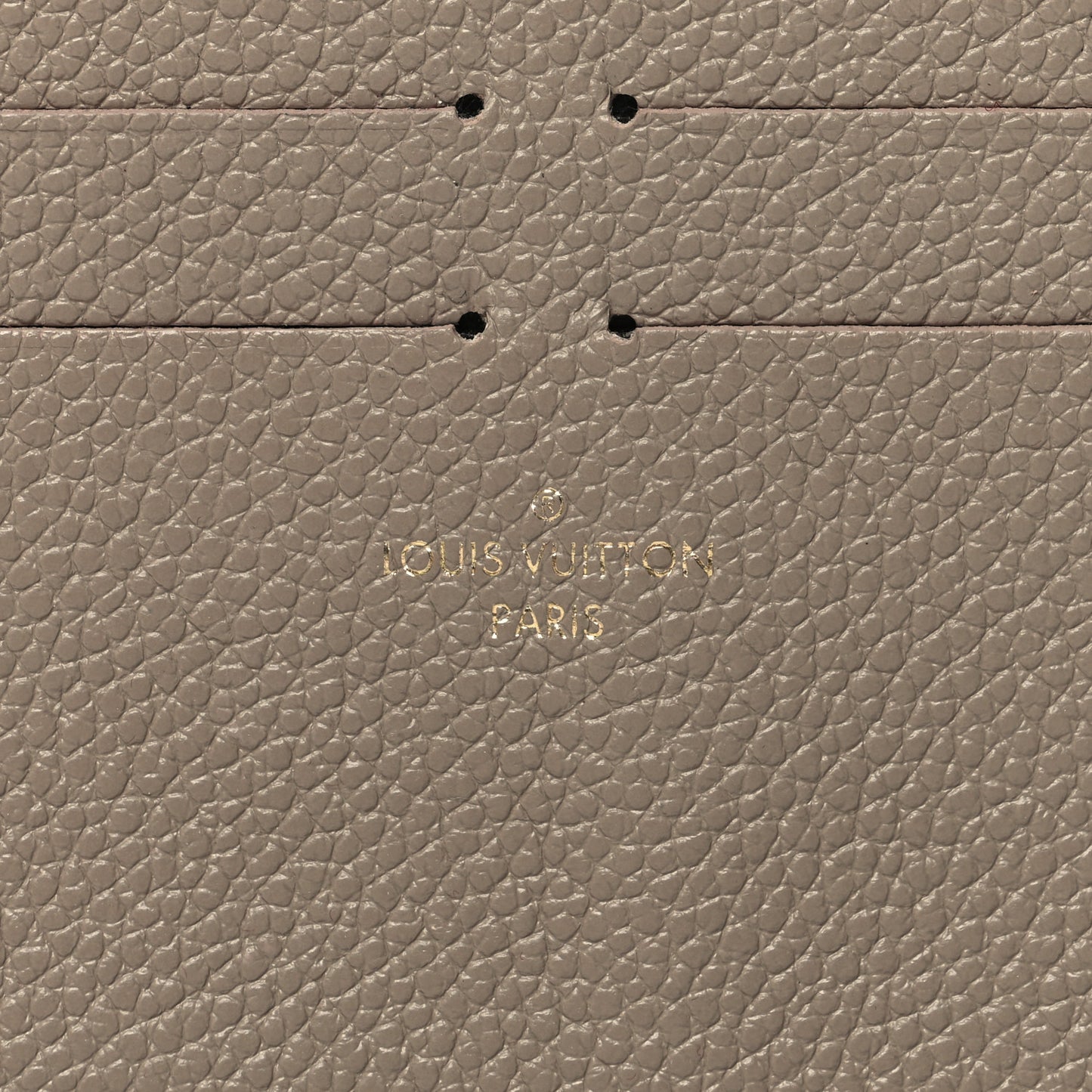 Calfskin Felicie Chain Wallet Card Holder Insert Tourterelle