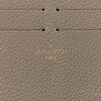 Louis Vuitton Calfskin Felicie Chain Wallet Card Holder Insert Tourterelle 6 of 8