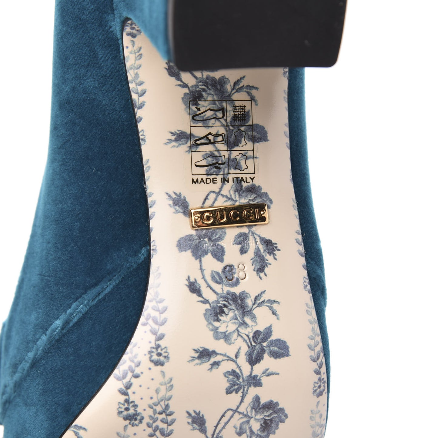 Softy Velvet GG Victoire 55mm Loafer Pumps 38 Pavone