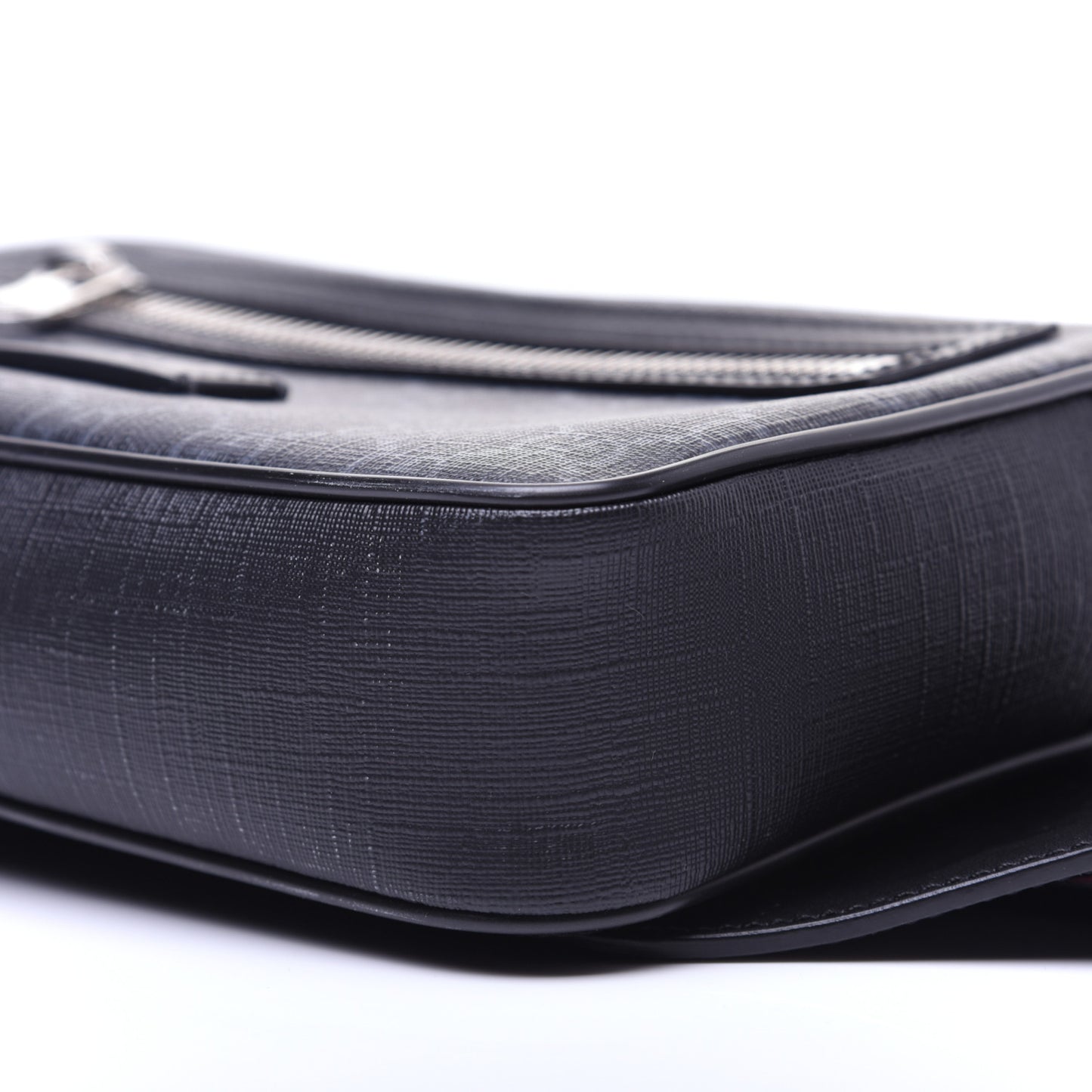 Soft GG Supreme Monogram Web Belt Bag Black Grey