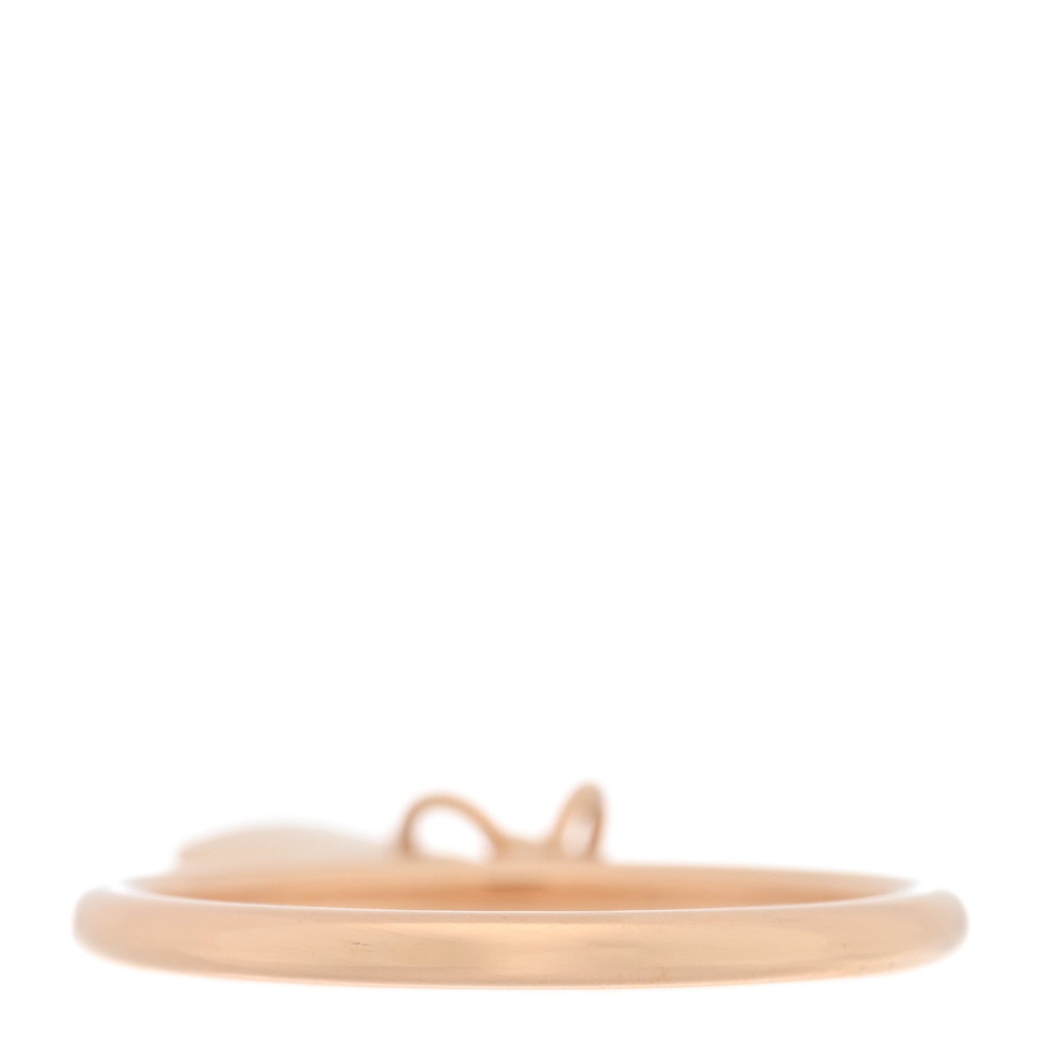 Hermes 18K Rose Gold PM Kelly Clochette Ring 52 6 3 of 5