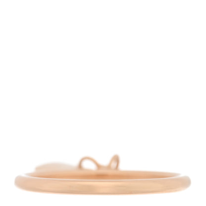Hermes 18K Rose Gold PM Kelly Clochette Ring 52 6 3 of 5
