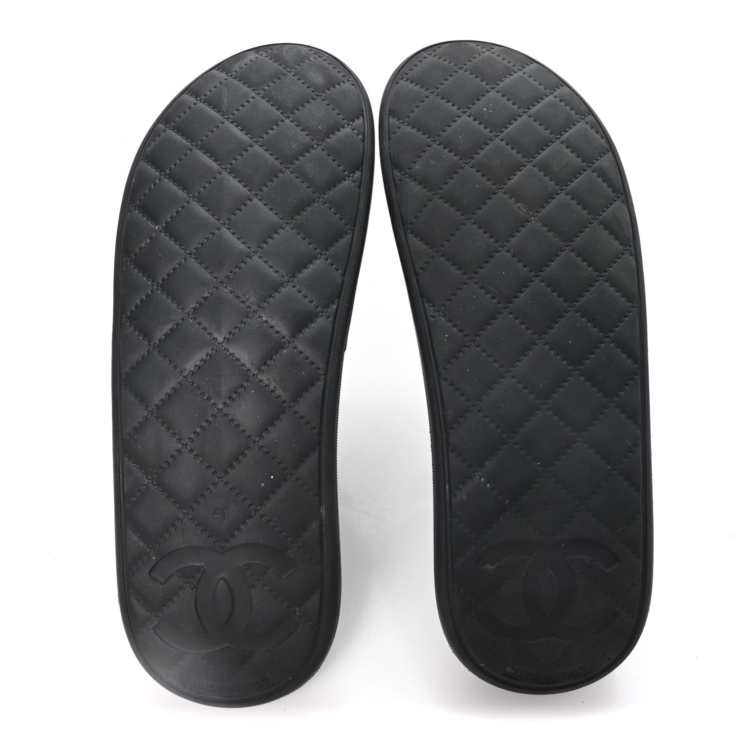 Chanel Thermoplastic PVC Camellia Mule Sandals 41 Black 6 of 9