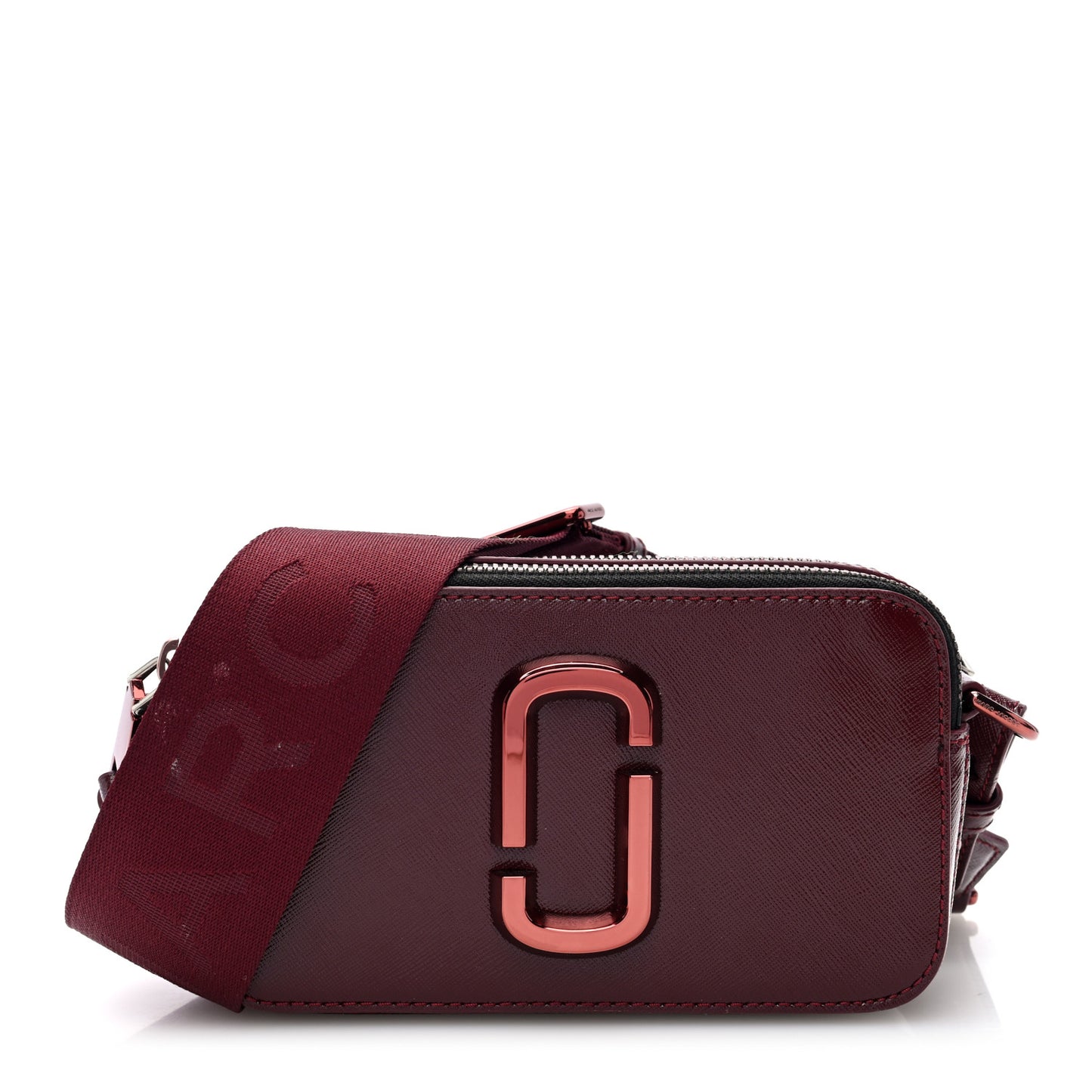Saffiano Snapshot Camera Bag Burgundy
