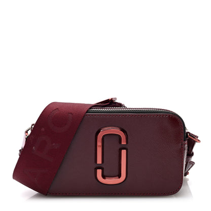 Marc Jacobs Saffiano Snapshot Camera Bag Burgundy 1 of 11