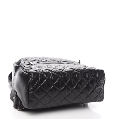 Chanel Nylon Quilted Coco Cocoon Backpack Black 4 of 10