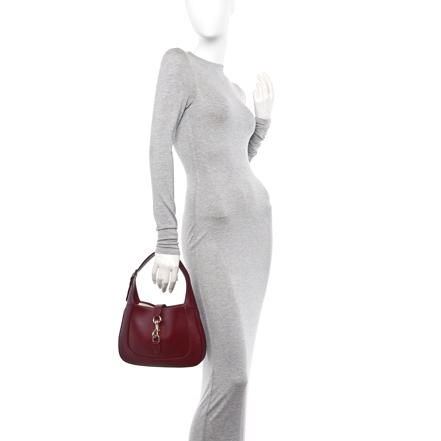 Gucci Ancora Calfskin Small Jackie Shoulder Bag Rosso 2 of 10