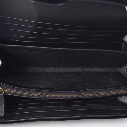Gucci Velvet Matelasse GG Marmont Chain Wallet Black 7 of 10