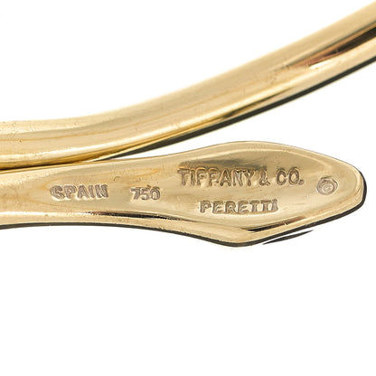 Tiffany 18K Yellow Gold Diamond Elsa Peretti Snake Bangle Bracelet 3 of 3
