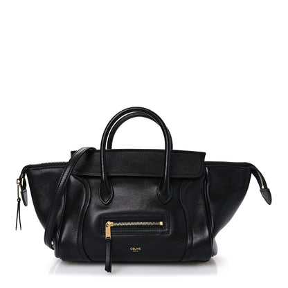 Celine Supple Shiny Lambskin Little New Luggage Black 1 of 10