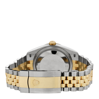 Rolex Stainless Steel 18K Yellow Gold Diamond 36mm Oyster Perpetual Datejust Watch Champagne 126233 4 of 5