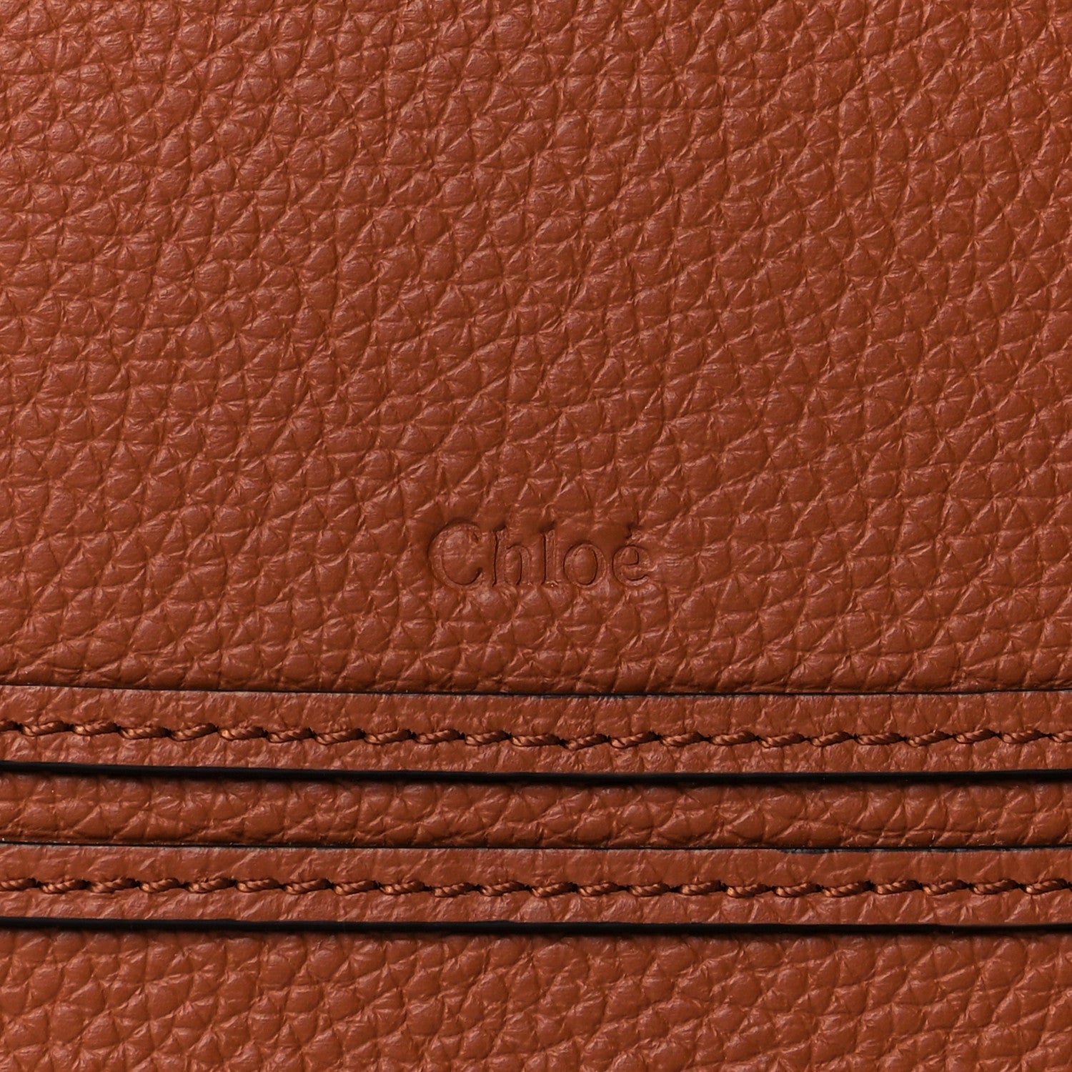 Chloe Raffia Small Grain Calfskin Medium Marcie Basket Tan 6 of 11