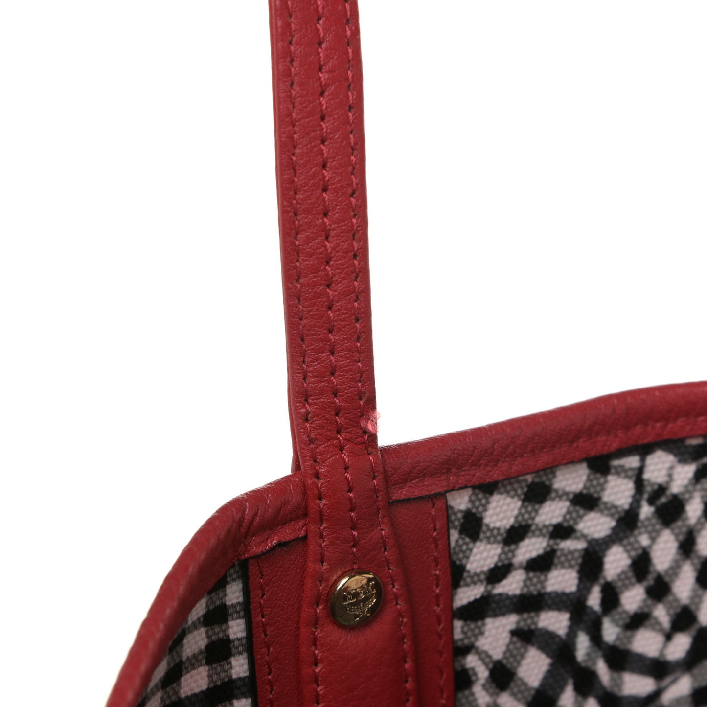 Visetos Large Liz Reversible Shopper Tote Ruby Red